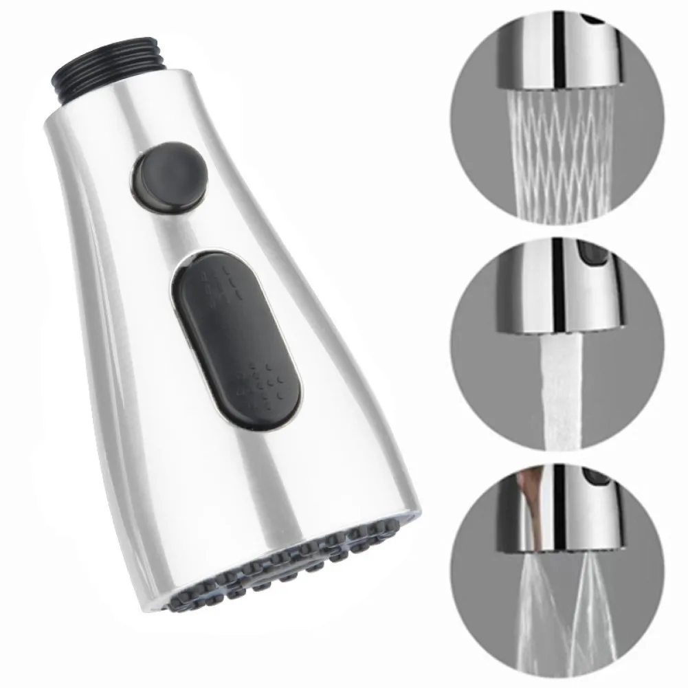

New Kitchen Basin Pull Out Spray Shower Head Mixer Tap Faucet Pull Out Spray Head Setting Spare Replacement Tap Sprayer 3 Modes