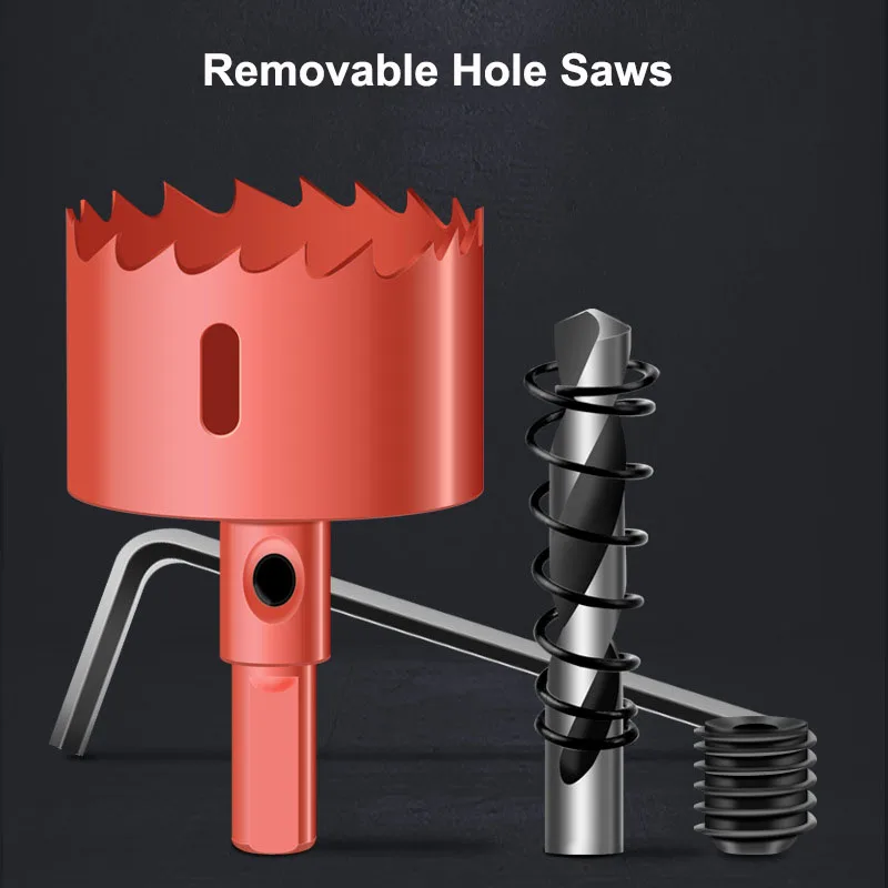 Imagem -04 - Hss Steel Hole Saws 25 Mm150 mm Bi-metal Drill Bit Cutter Carpentry Tools Cutting Plastic Iron Gypsum Board Faça Você Mesmo Hand Tools Pcs