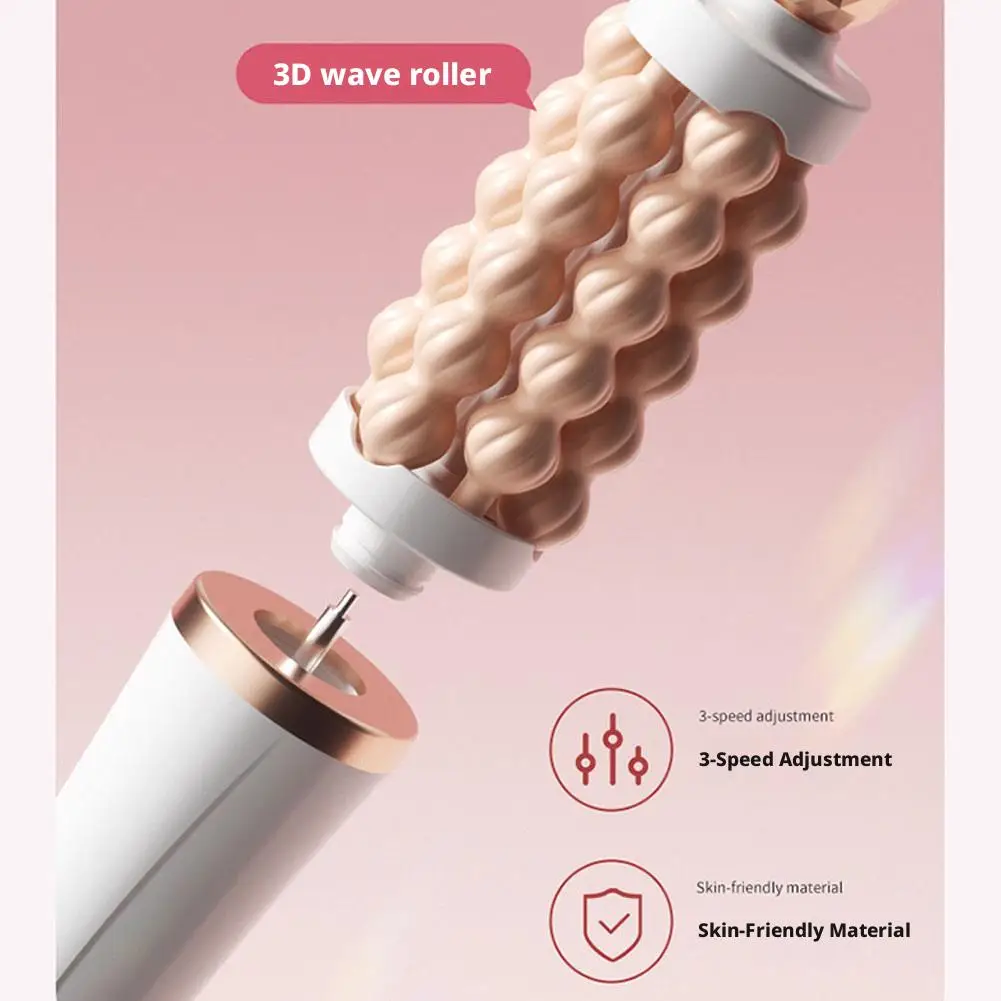 3D Wave Roller Rotation Massager Luxury Facial Lifting and Massage Stick Beauty Wand Facial Shaping Lifting Skin Tightening New