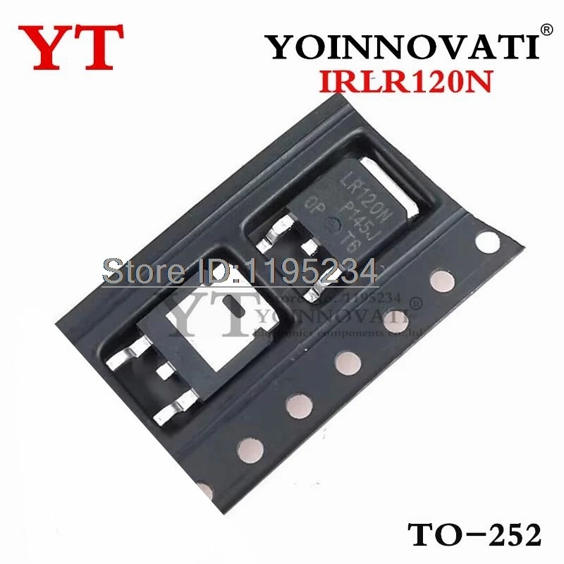 5PCS IRLR120N LR120N 100V/10A TO-252 IC