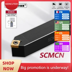 SCMCN1010 SCMCN1212 SCMCN1414 SCMCN1616SCMCN2020 SCMCN2525 External Turning Tool CNC Cutter Bar SCMCN  Lathe Bar Turning Holder