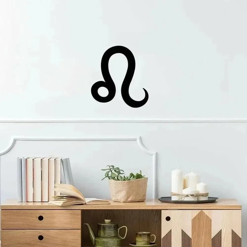 شراء CIF ™ ليو ابراج الحديد المطاوع جدار الفن - تمثال رمز زودياك المذهل للمنزل المطبخ الحمام الديكور الداخلي #1