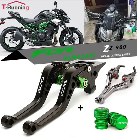 कावासाकी Z900 Z 900 2025 के लिए उच्च गुणवत्ता वाले सीएनसी सहायक उपकरण मोटरसाइकिल फोल्डेबल ब्रेक क्लच लीवर एडजस्टेबल टायर वाल्व कैप 8 best sales कावासाकी जीपीजेड 900 आर - №7