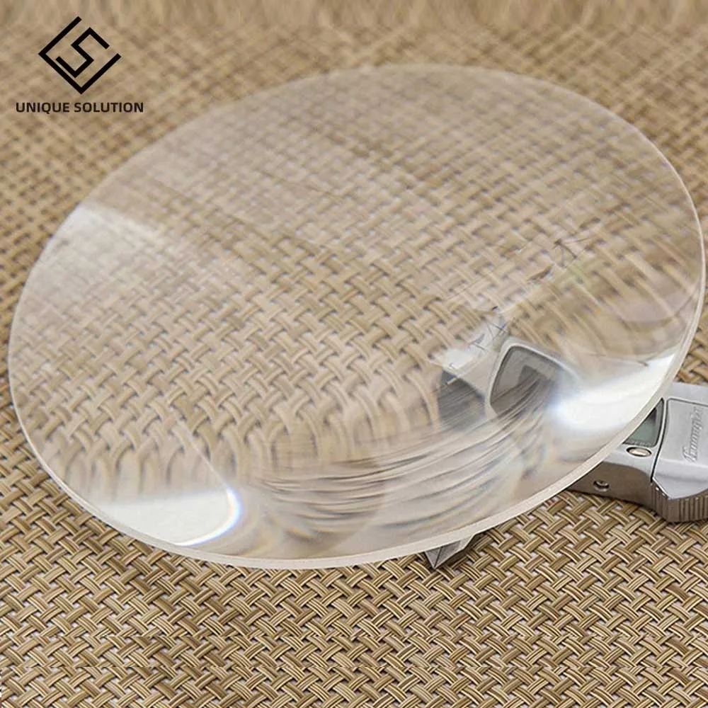 50 80mm 110mm Biconvex Lens K9 Optical White Glass Magnifying Lens Self-Made Projector Physical Industry Experiment Accessories