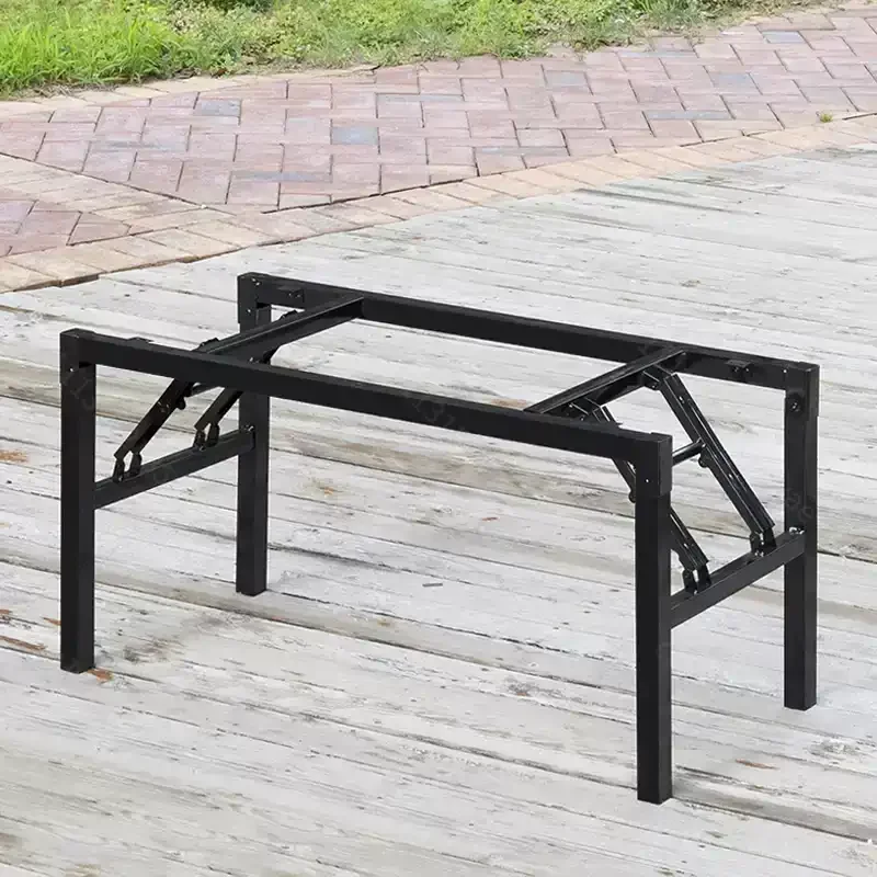 Foldable Table Leg Supports Dining Table Frames Thickened Reinforced Spring Legs Heavy-Duty Stable U-Shape Contemporary Design