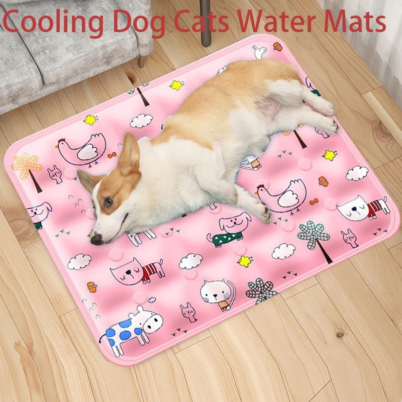 

Waterable Pet Ice Pad Summer Cooling Dog Cold Mat Cat Ice Silk Mat Breathable Dogs Cats Pet Mat Cooling Supplies Pet Ice Pad