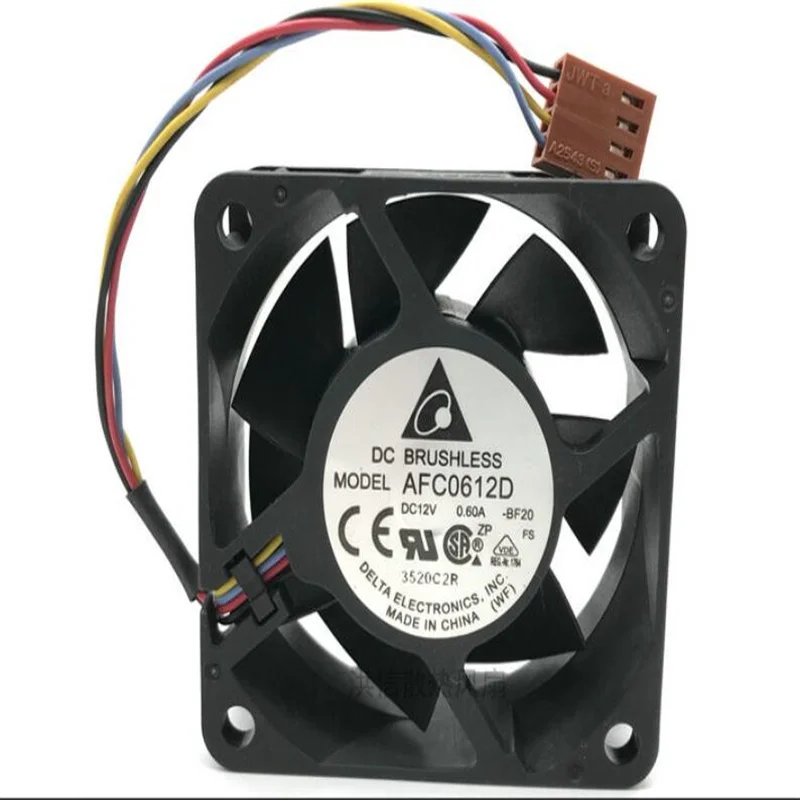 

Original Delta AFC0612D 6025 DC12V 0.60A 6cm 4-wire high-volume cooling fan