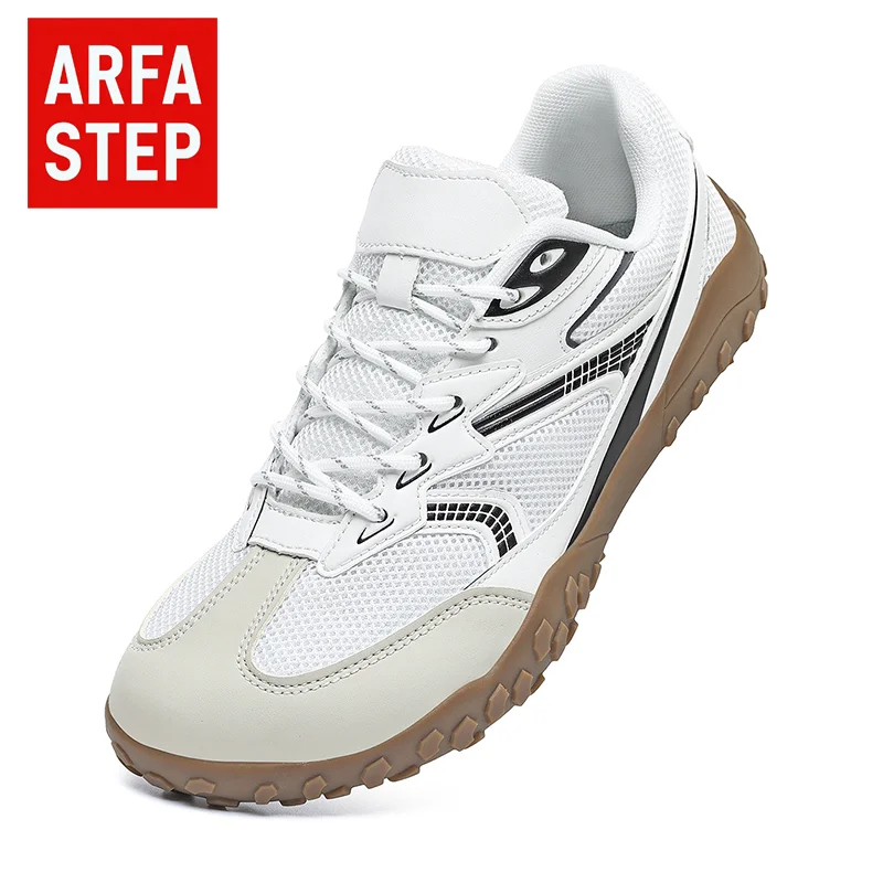 ArfaStep Unisex Barfußschuhe mit Breiter Zehenpartie, Minimalistische Retro-Wanderschuhe, Trekking- und Trail-Laufschuhe für Männer und Frauen