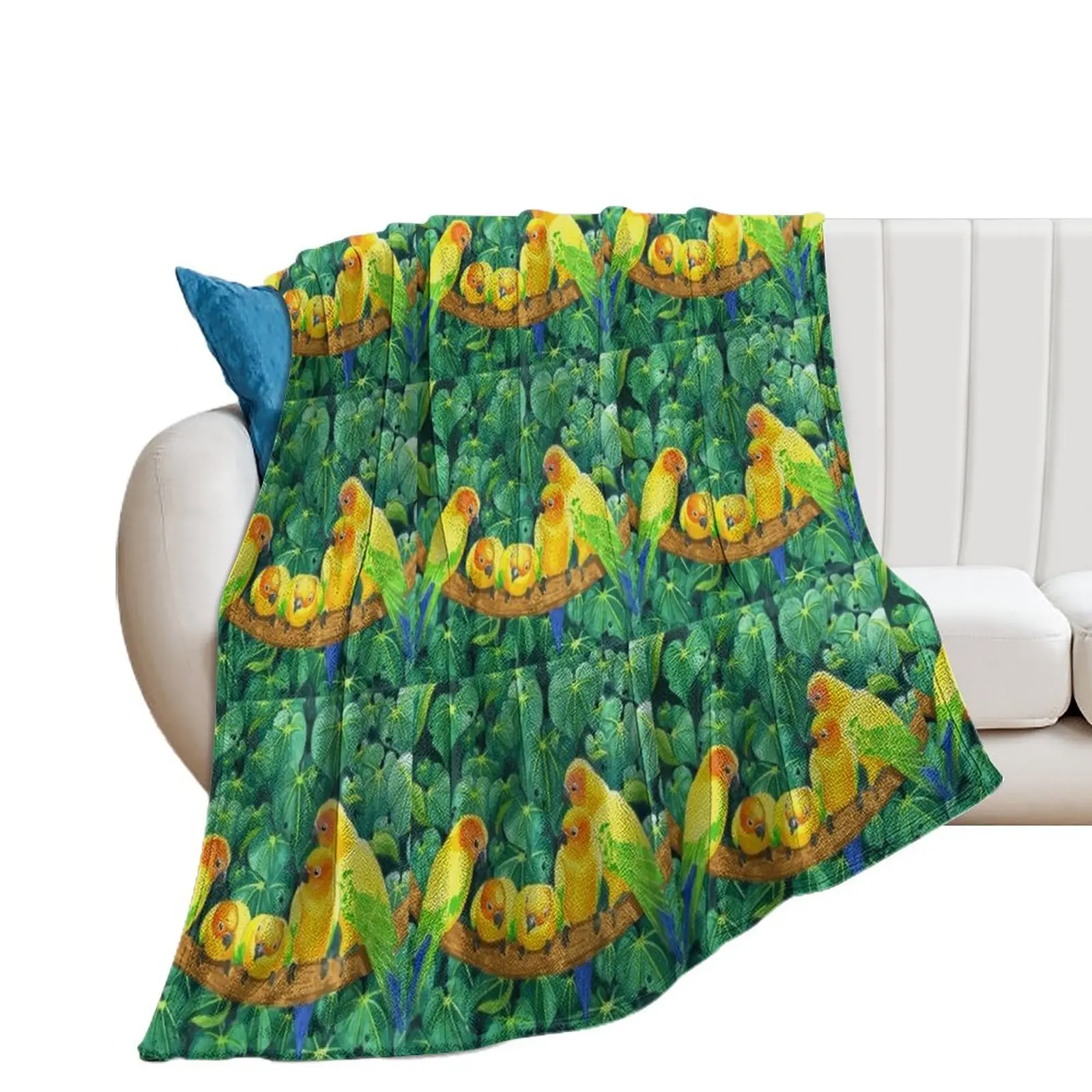 Sun Conures Throw Blanket Blankets For Baby Decoratives Blankets