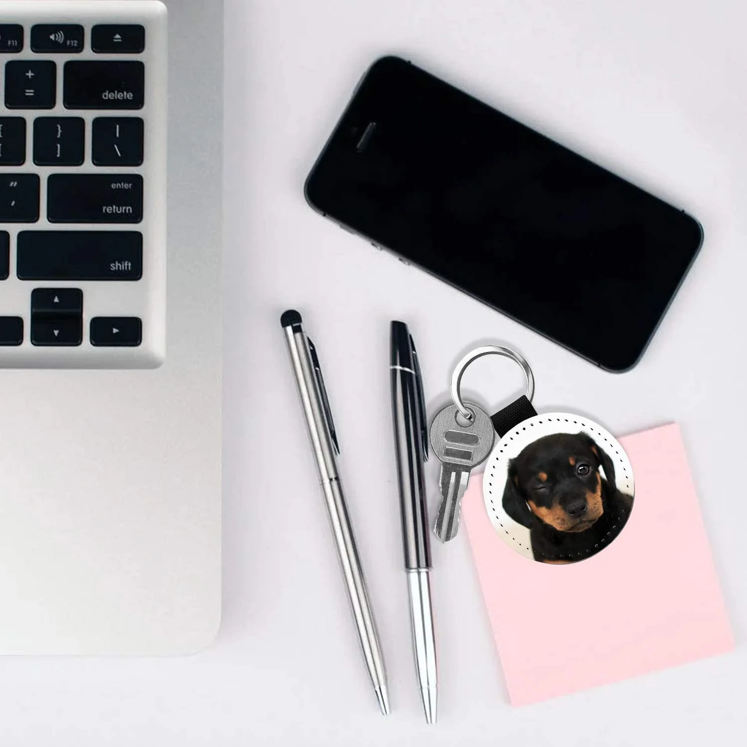 10 упаковок, брелок для сублимации, блестящий брелок из искусственной кожи, брелок для ключей «сделай сам», теплопередача (серебристый круглый)