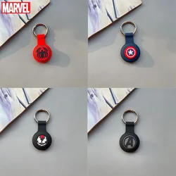 Marvel Avengers Apple Airtags Case Keychain Spiderman Venom Captain America Anime Figures for Apple Locator Tracker Cover Gifts