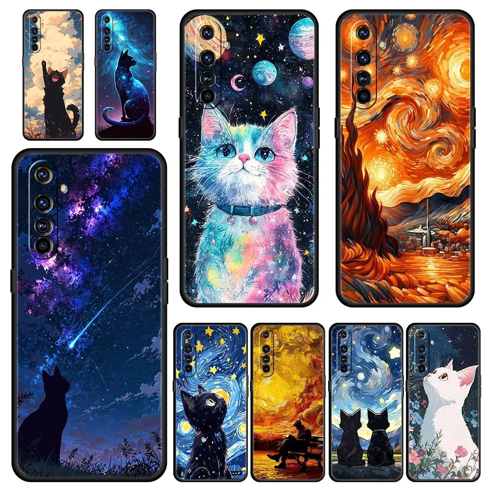 Cat Van Gogh Starry…