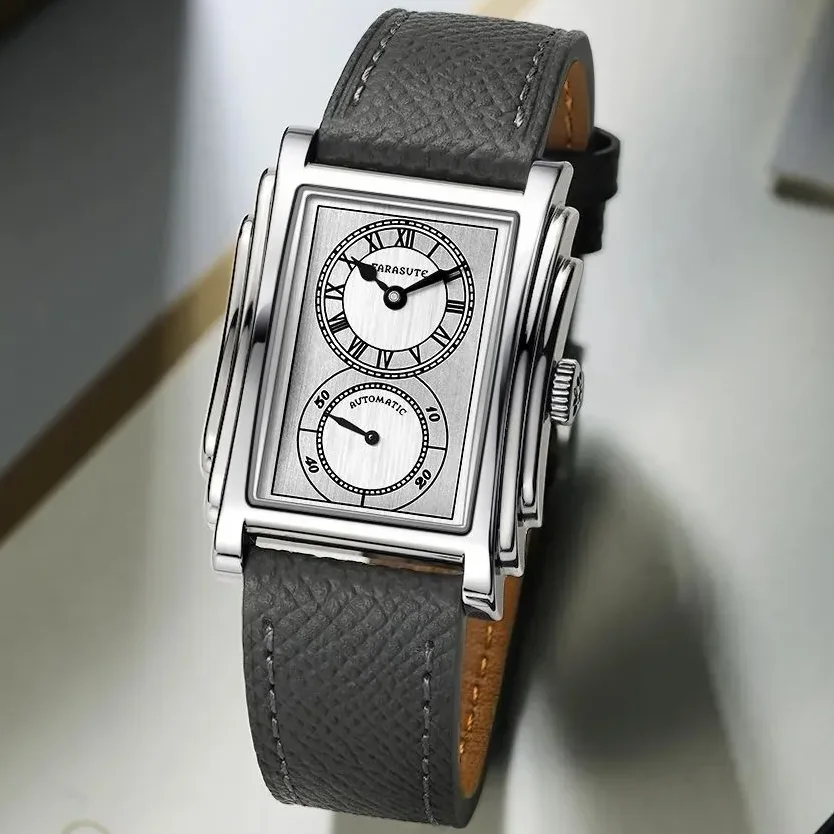 

FARASUTE мужские автоматические часы 31 мм прямоугольные механические наручные часы с сапфировым стеклом 30 м водонепроницаемые Miyota 8215 маленькая секундная стрелка