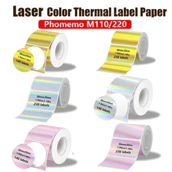 50x50mm/150Pcs Sticker Self-Adhesive Thermal Adhesive Label Roll Compatible for Phomemo M110 M220 M200 E210 P50 DETONG P1 WP9520
