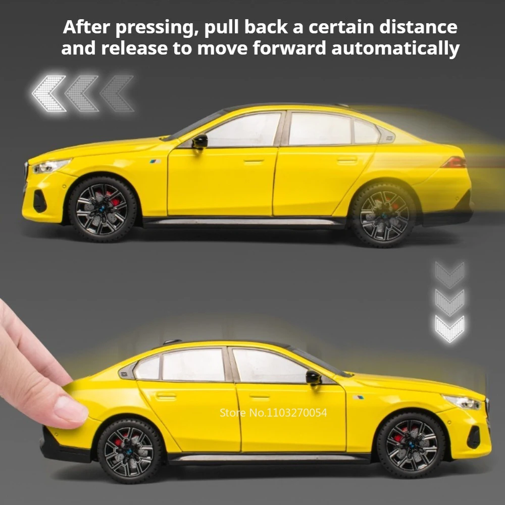 1:24 530li x5 modelo fundido brinquedos liga carro som luz puxar para trás portas abertas carros esportivos em miniatura para presente de natal das crianças