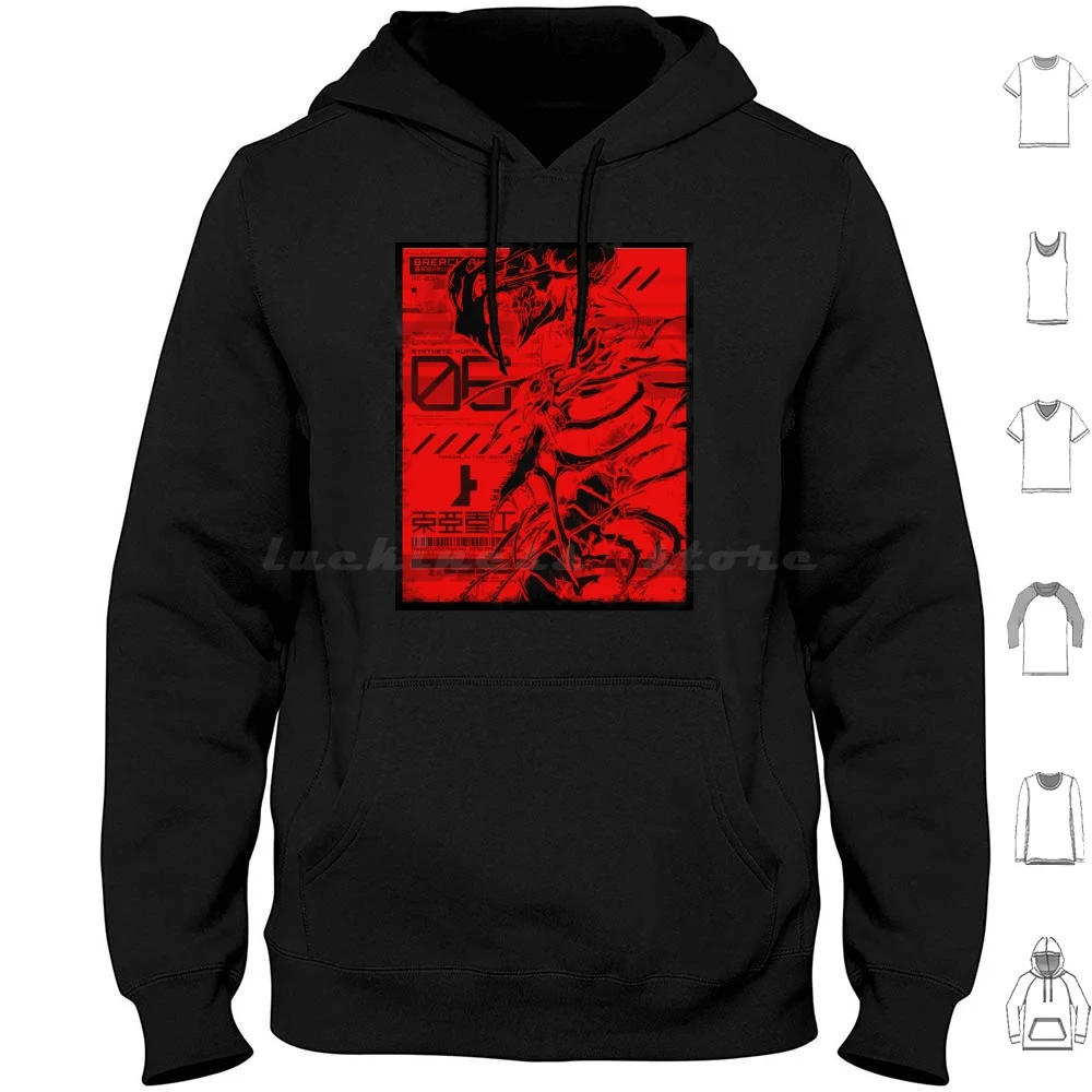 

Synthetic Human ( Thermal )-Inspired Graphic Hoodies Long Sleeve Toa Heavy Industries Blame Tsutomu Nihei Manga