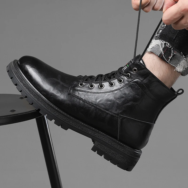men's-cowhide-mid-top-work-boots-autumn-winter-fleece-lined-warm-cotton-shoes-anti-slip-wear-resistant-thick-sole-leather-boots