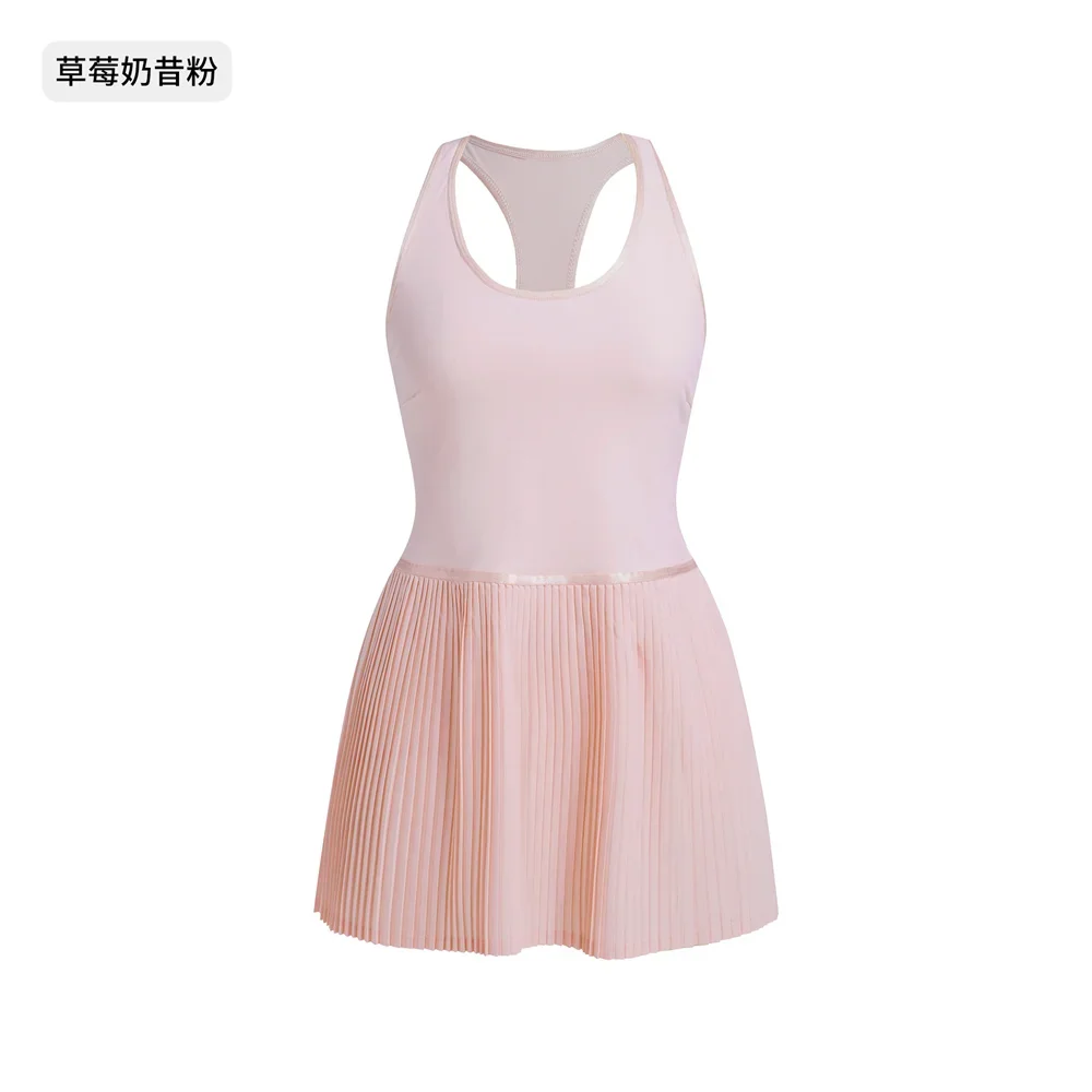 وسادة مكافحة السراويل الرياضية اليوغا مجموعة فستان الغولف المرأة اللياقة البدنية الصالة الرياضية تنفس التنس مطوي تنورة رياضية ملابس نشطة XP26 #4