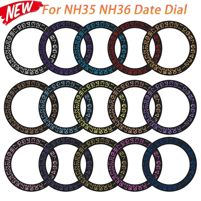 NH35 NH36 Datumszifferblatt passend für NH35 NH36 4R35 4R36 Japan automatisches mechanisches Uhrwerk NH35 Datumszifferblatt Radpaste Patch