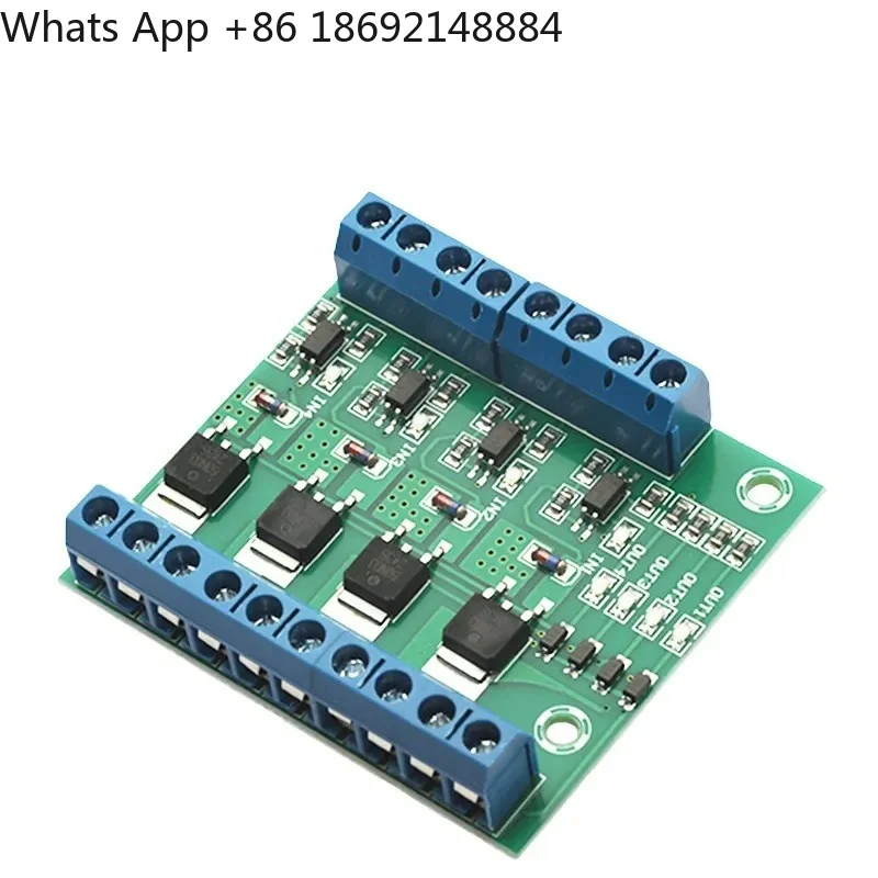 Four-way Module Circuit Board Driver Module with 4-way Optocoupler Isolation for DC