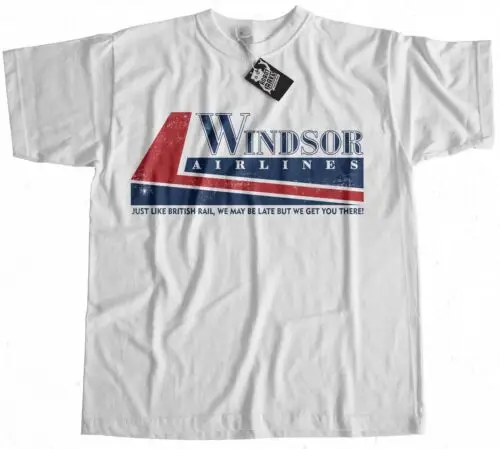 Windsor Airlines T-Shirt 100% Premium Cotton Die Hard Inspired