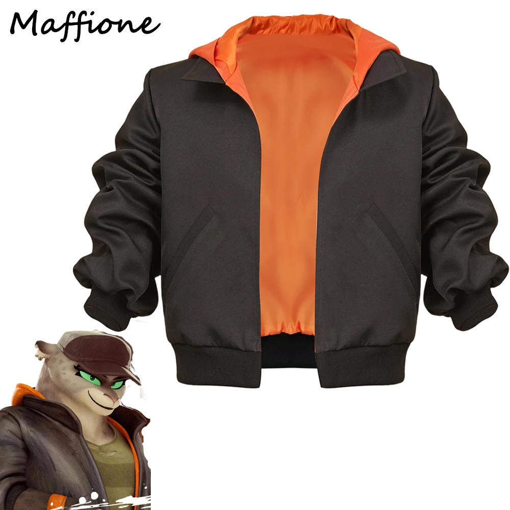 

Kitty Kat Cosplay Coat Costume Cartoon Movie Bad Guys Disguise Women Men Uniform Jacket Tops Streetcoat Halloween Party Suits