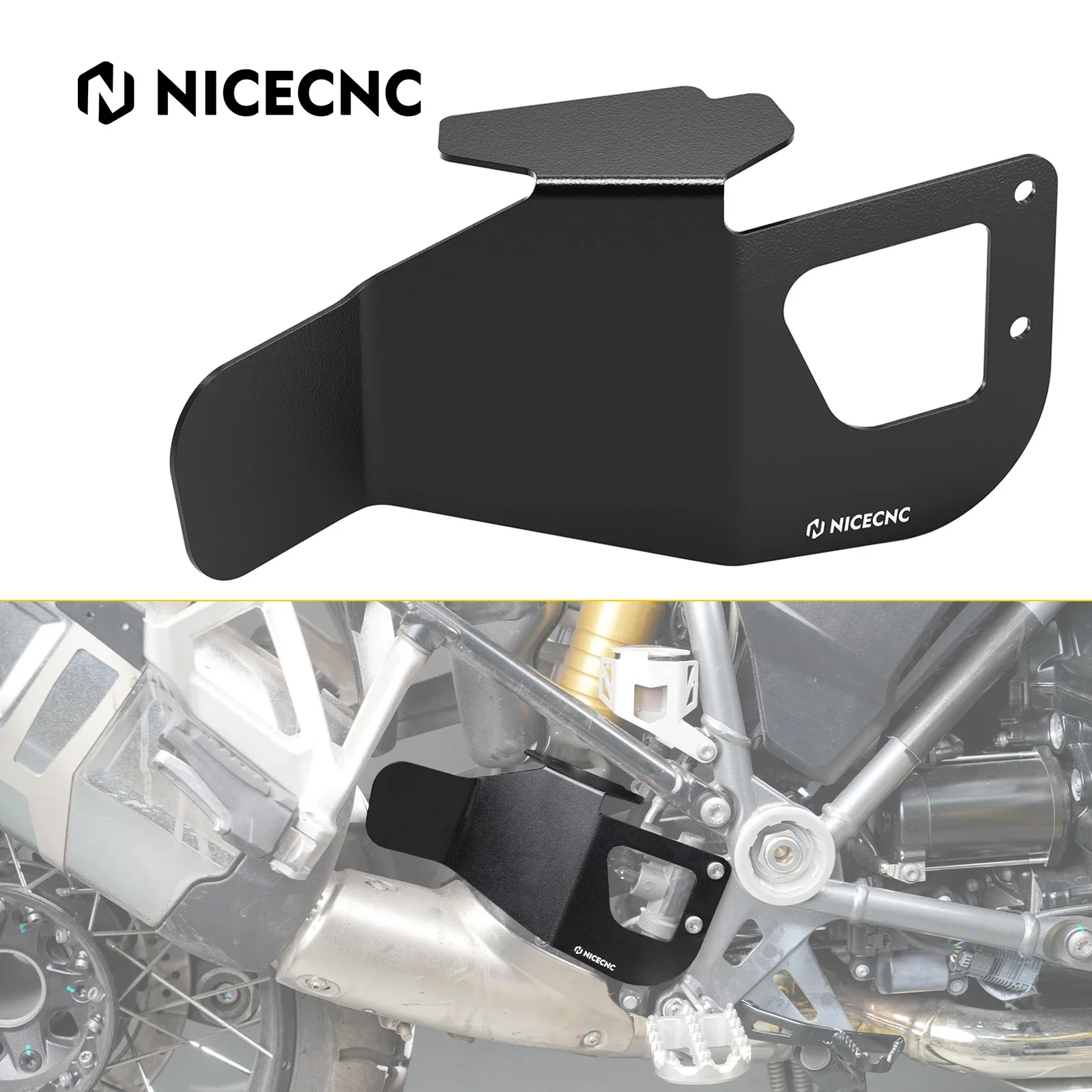 Motorcycle Exhaust Anti-Heat Spoiler Heat Shield Deflector Cover for BMW R1250GS/Adventure 2018-2023 R1250 R1250GS R1250GSA 