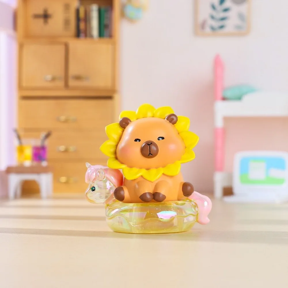 

Серия спортивных автомобилей «Капибара», слепая коробка, мини-фигурки «Капибара и пони», куклы, милые животные, декор для стола, мультяшные фигурки, игрушки