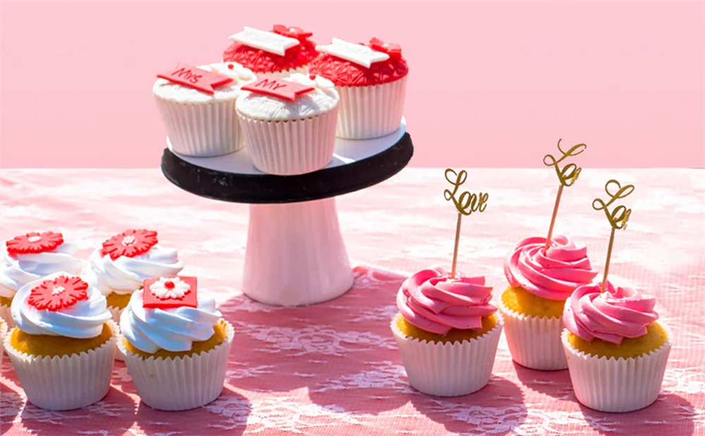 200 Stück Cupcake-Förmchen Antihaft-Backpapier Muffin-Kuchen-Verpackungspapier Geriffelte Muffinförmchen DIY Hochzeit Party Backzubehör – Detail 2