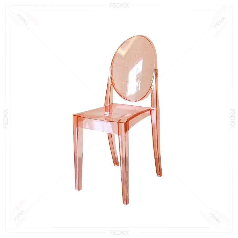 Luxury White Chiavari Chair for Hotel Dining Outdoor-Durable Plastic Banquets Wedding Parties