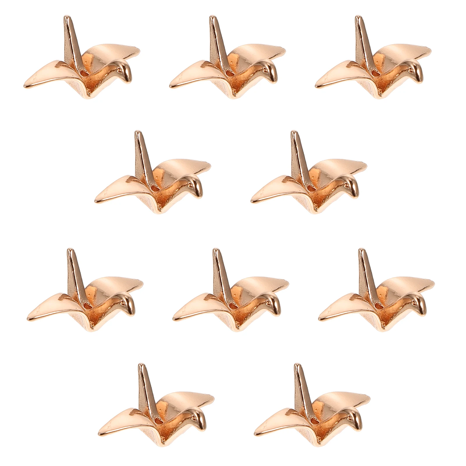 

10 pcs Copper DIY Hairpin Materials Thousand Paper Crane Decorations Girls Accessories Child Party Hairpins Charms Craft Making