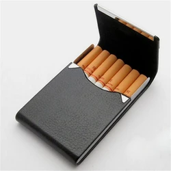 Men's Card Holder Magnetic Attractive Business Multi-purpose Cigarette Case High Quality PU Card Case Name Box  For Male