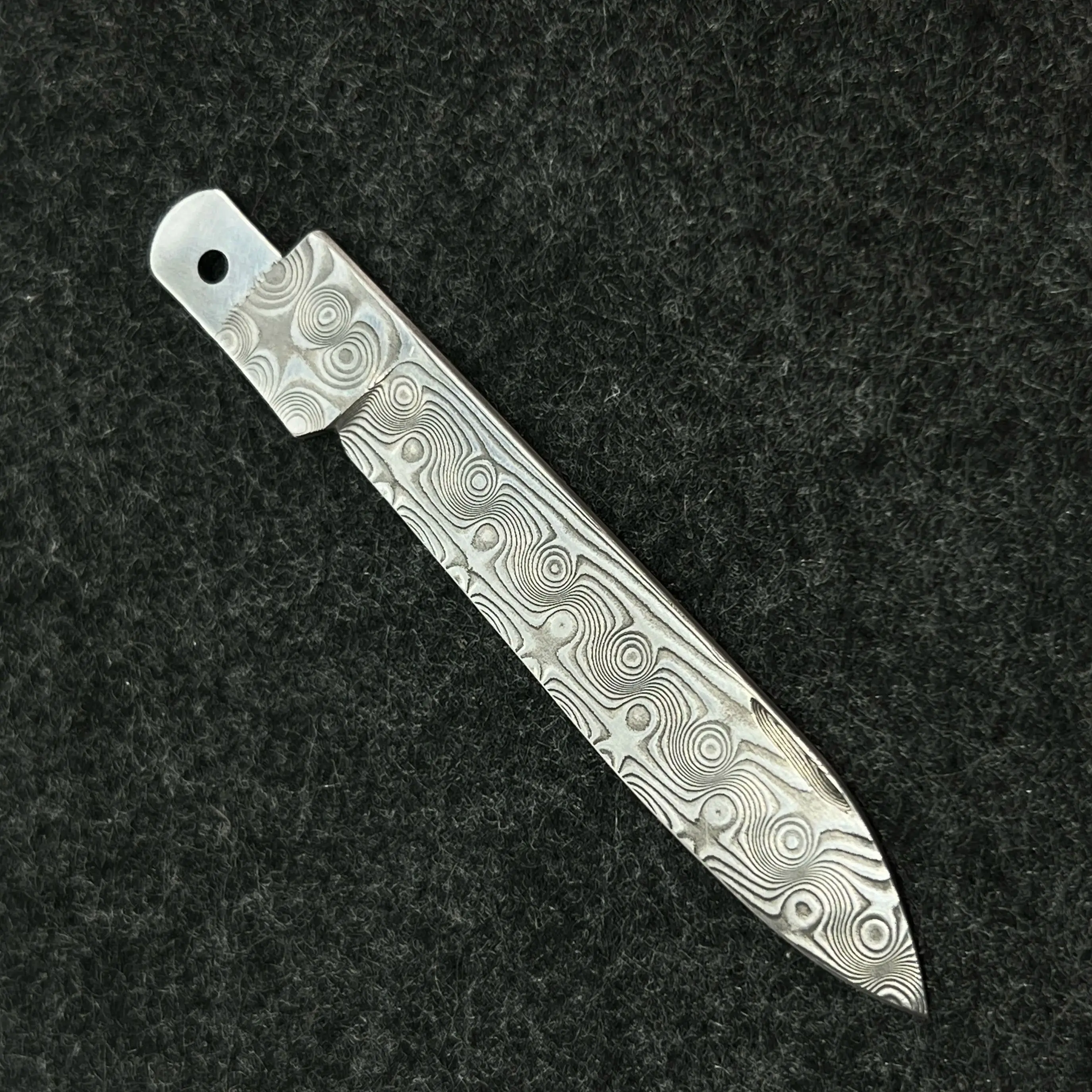 1 Pcs Handmade Damascus Powder Steel Replacement Blade for 91mm Victorinox Swiss Army Knife SAK DIY Accessories