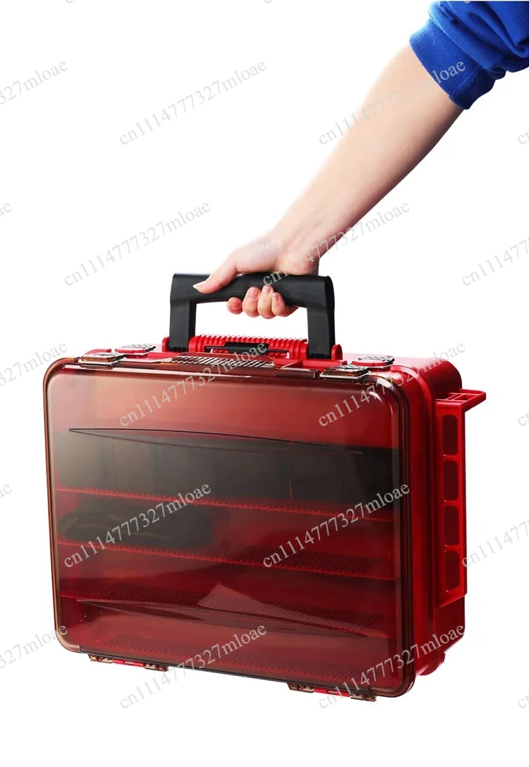 Bait Fish Wheel Storage Box Fishing Accessories Box Fishing Tackle Double Layer Portable Luya Tools