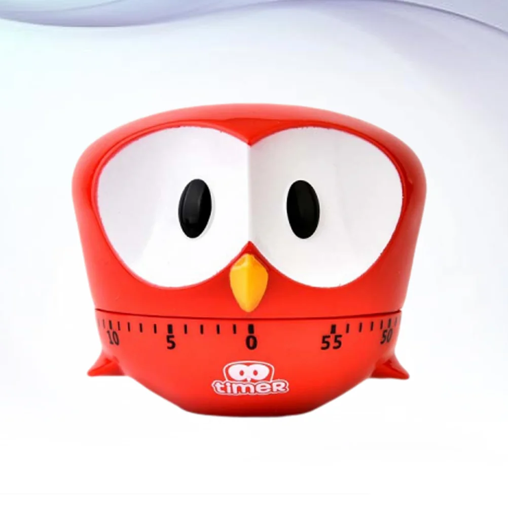 Creative Cartoon Bake for Cooking Timer Purple Big Eye Eagle Shaped Kitchen Mechanical Timer Kitchen Reminder