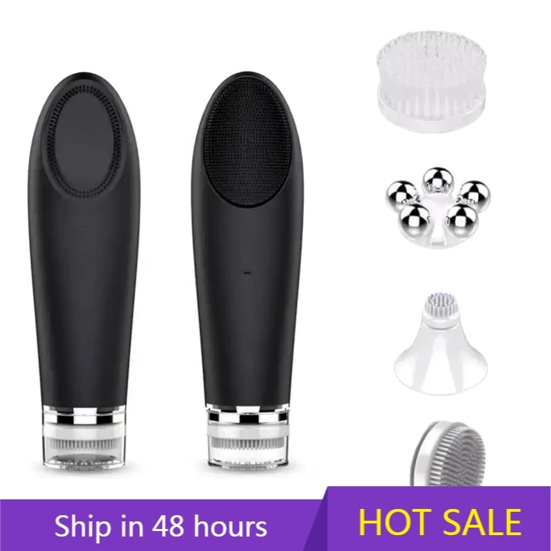 

YTYIN Multi-function Care Device Waterproof Soft Silicone Face Washing Brush Facial Massager Electric Cleansing Brus