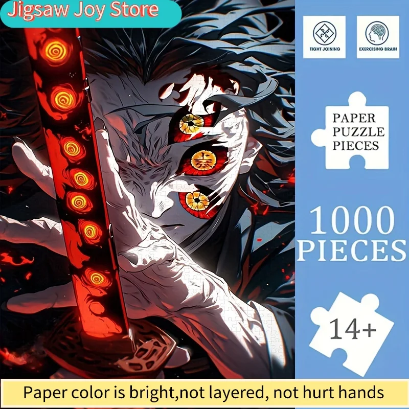 

Аниме-пазл, средний уровень сложности, большой размер, картонный пазл, идеально подходит для семейных игровых вечеров, Рождества, праздников.