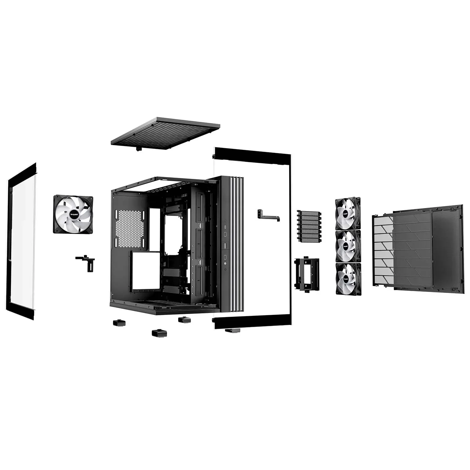 Light Base 600 Sea View Room Chassis, Three-way Side Transparent ARGB