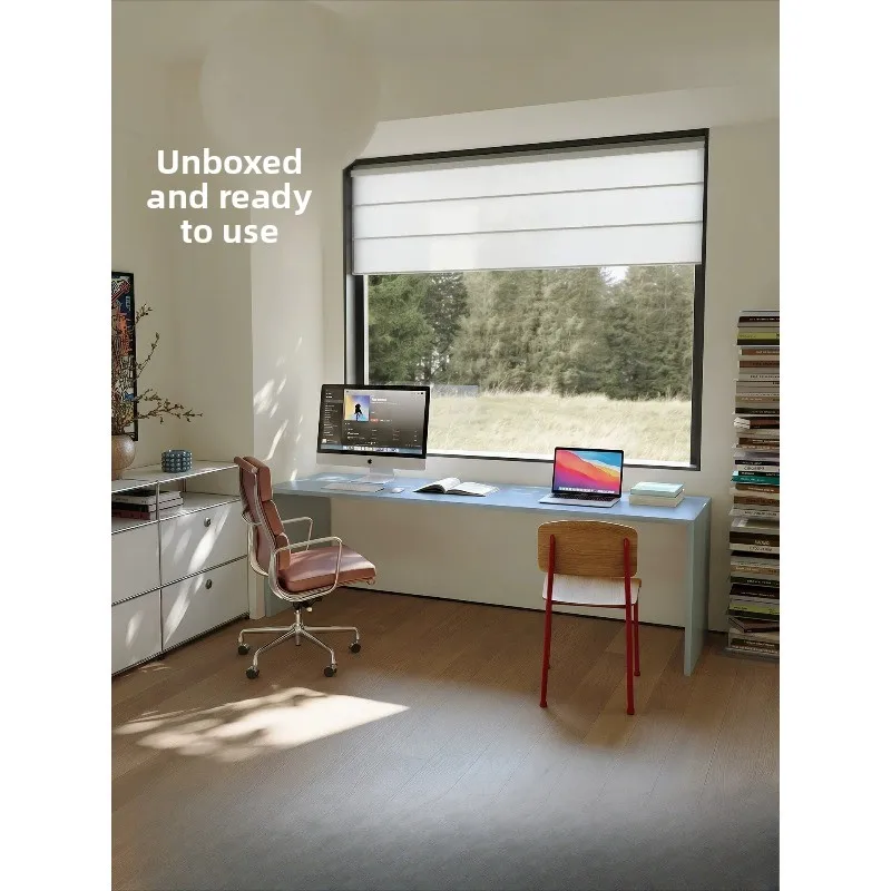 Furniture Double desk, living room dopamine solid wood strip minimalist writing large workbench, bedroom computer desk