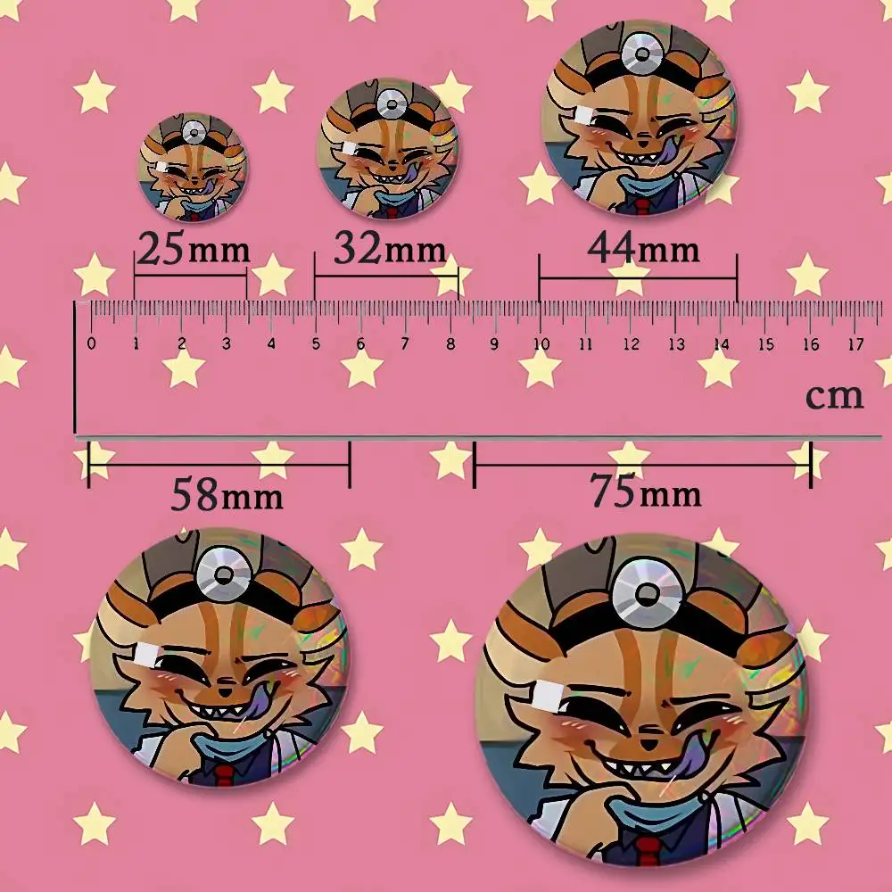 Mr Harlow A-ANIMAL H-HOSPITAL HD Print Badges Pretty Round Display Brooches IP merchandise 32mm 58mm 75mm 44mm 25mm