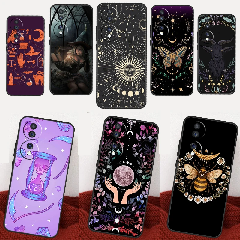 Mysterious Witch Cover For Honor Magic 4 Lite Magic 5 Pro X6a X7a X8 X9a Honor 8X 9X 10 50 70 90 Lite Case