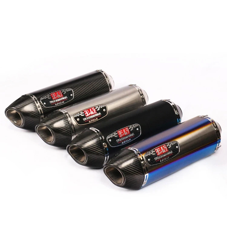 51MM Universal Yoshimura Carbon Fiber Moto Exhaust Muffler Pipe Escape For R1R3R25 GSXR750 Z900/1000 CBR1000 ETC R77 Exhaust