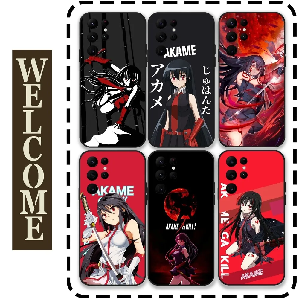 

Anime A-Akame Ga K-Kill Phone Case for Samsung Galaxy S24 Ultra S22 S23 Ultra S21 S20 5G Protective Silicone TPU Funda