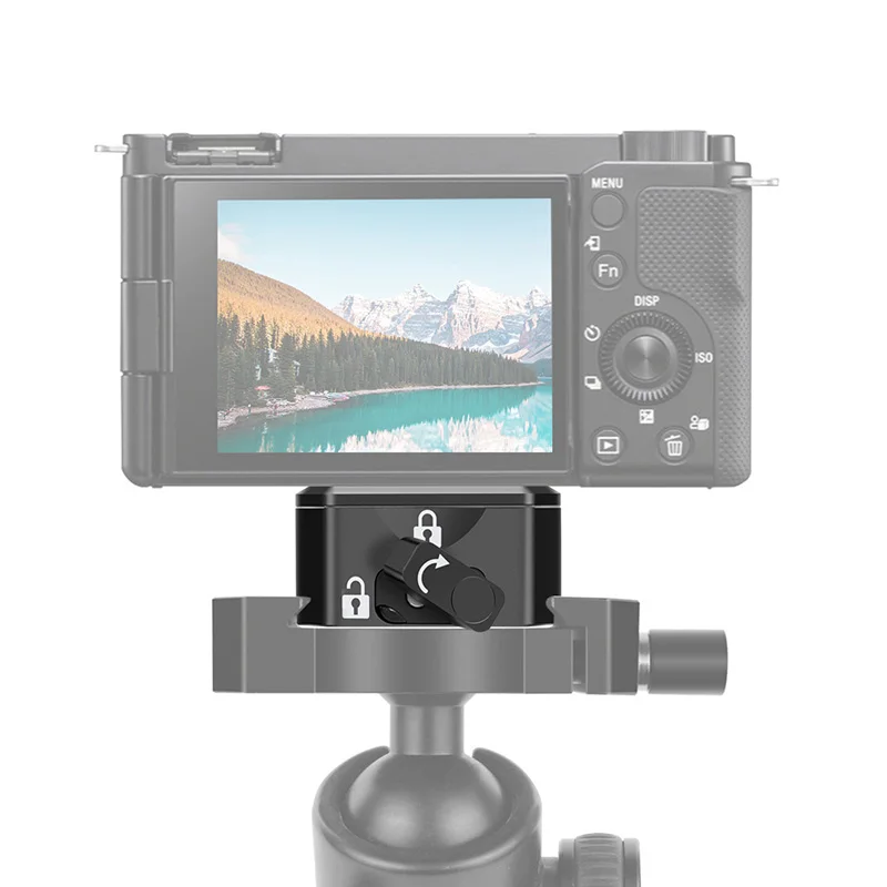 Quick Releae แผ่น Mount 1/4 ''สําหรับ 38mm Arca-type ขาตั้งกล้อง Monopod ฐาน Gimbal Mount Quick Switch System สําหรับกล้อง GoPro Action