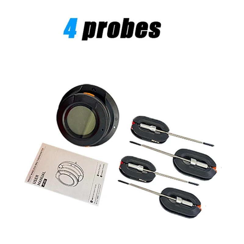 A96I-Termometer Daging/Makanan Barbekyu Pintar Bluetooth Digital Nirkabel untuk Makanan Daging Panggangan dan Oven Arang Barbekyu