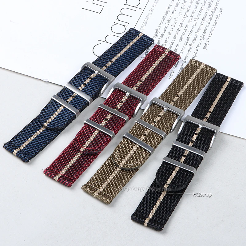 20mm 22mm Nylon Watch Strap Soft Nylon Sport Replacement Band Quick Release Universal Canvas Bracelet Watchband for Seiko Bands