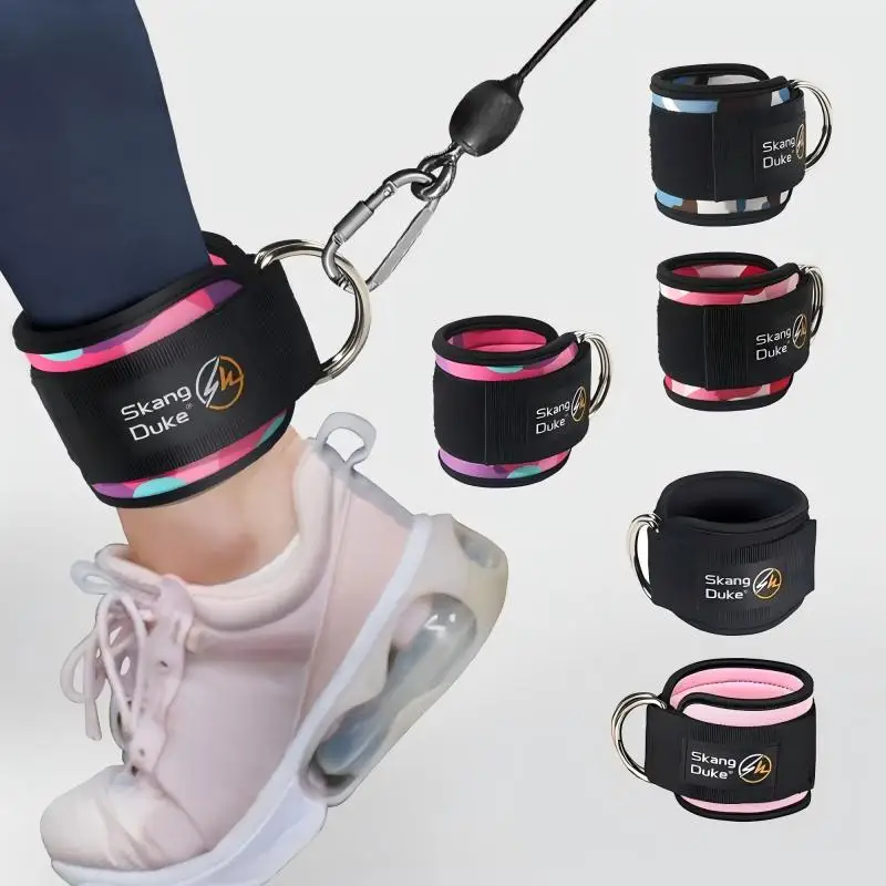 -Ankle Strap for Cable Machines and Resistance Bands, Work Out Cuff Attachment for Home & Gym, Glute Workouts - Kickbacks