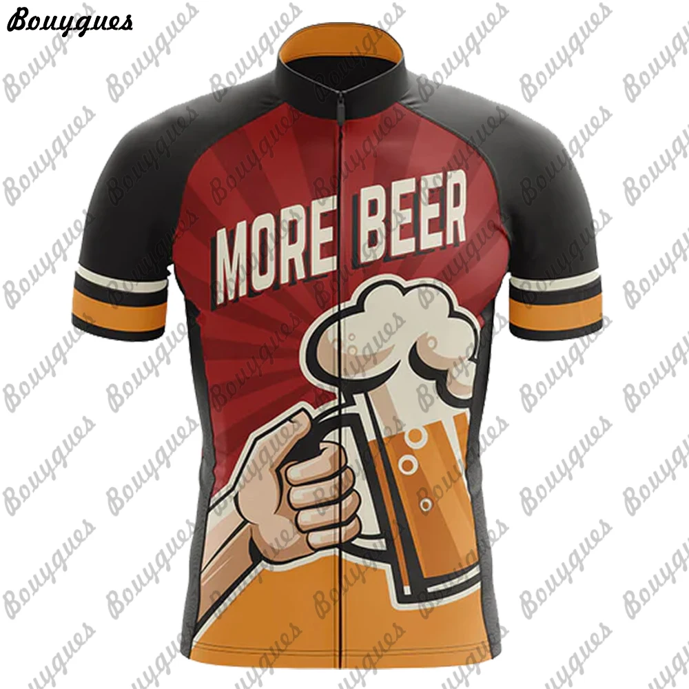 Beer Team Men Cycling Jersey MTB Maillot Bike Shirt Downhill Jersey High Quality Pro Team Tricota Mountain Bicycle Clothing