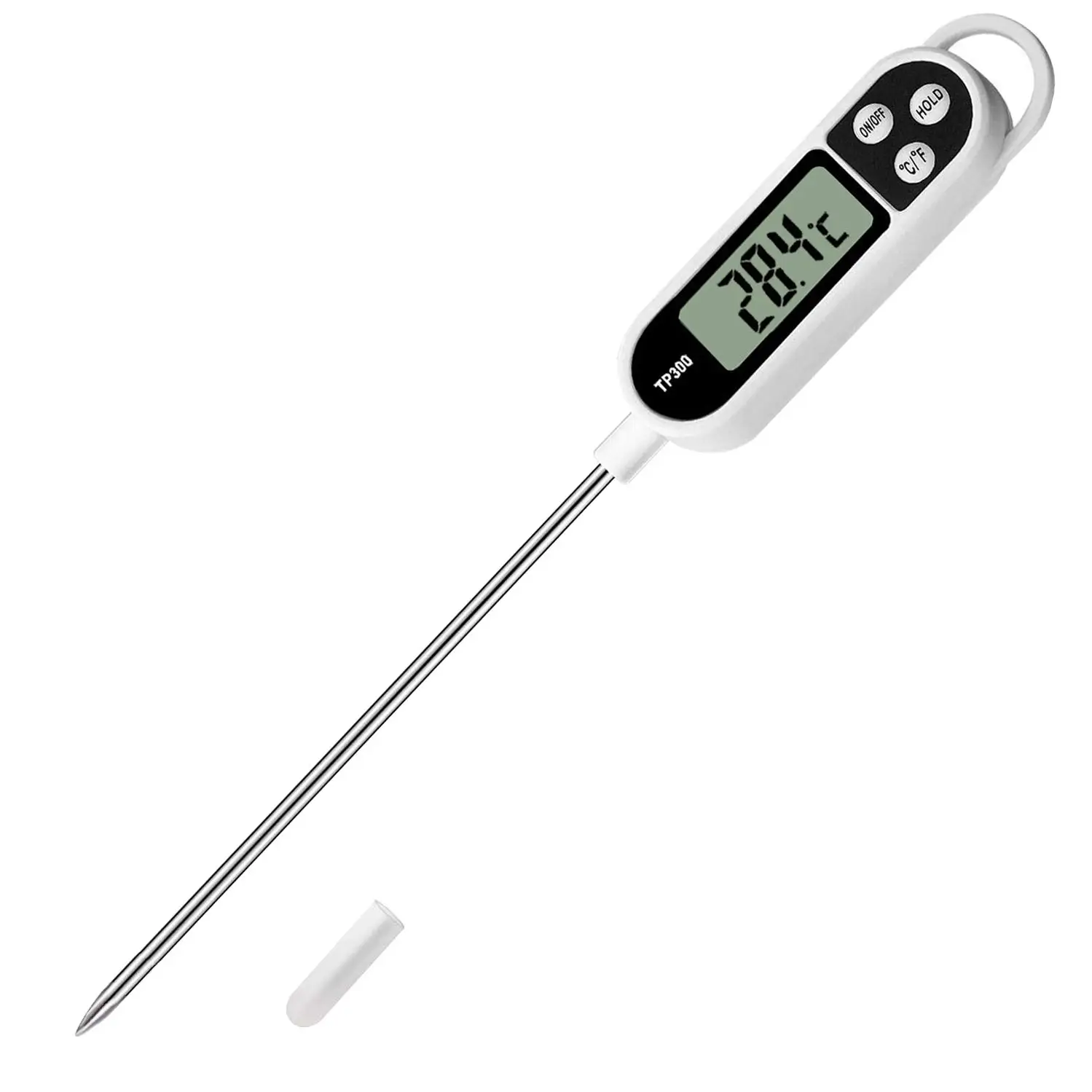 Instant Read Food Thermometer with Long Probe for Cooking BBQ Baking Candy Milk Yogurt Temperature Measurement
