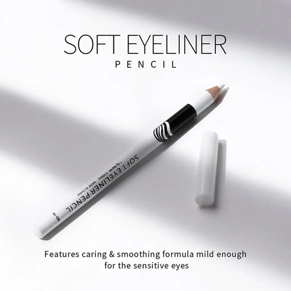 Elegante Eye Styling Pen para a vida diária, Branco Maquiagem Eyeliner Acessórios, Útil White Eye Liner Suprimentos